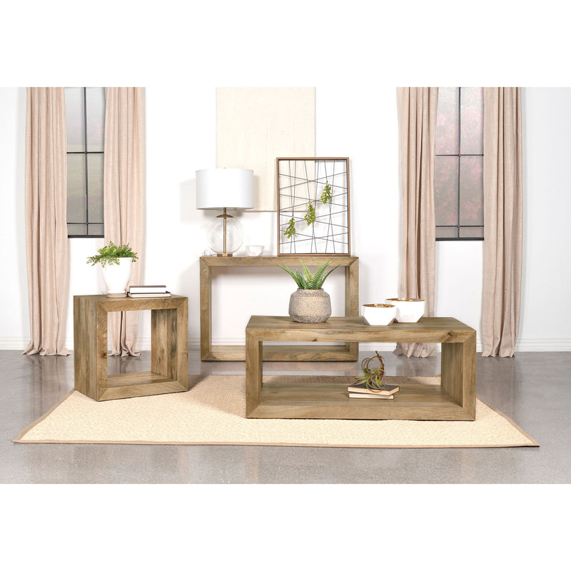 Mesa - Rectangular Console Table With Clean Open Frame Design - Natural