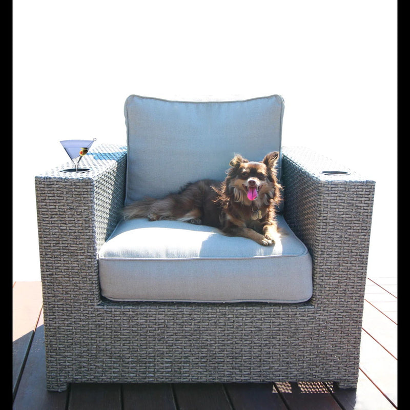 Patio 12 Piece Outdoor Seating Group With Cushions - Gray Mix