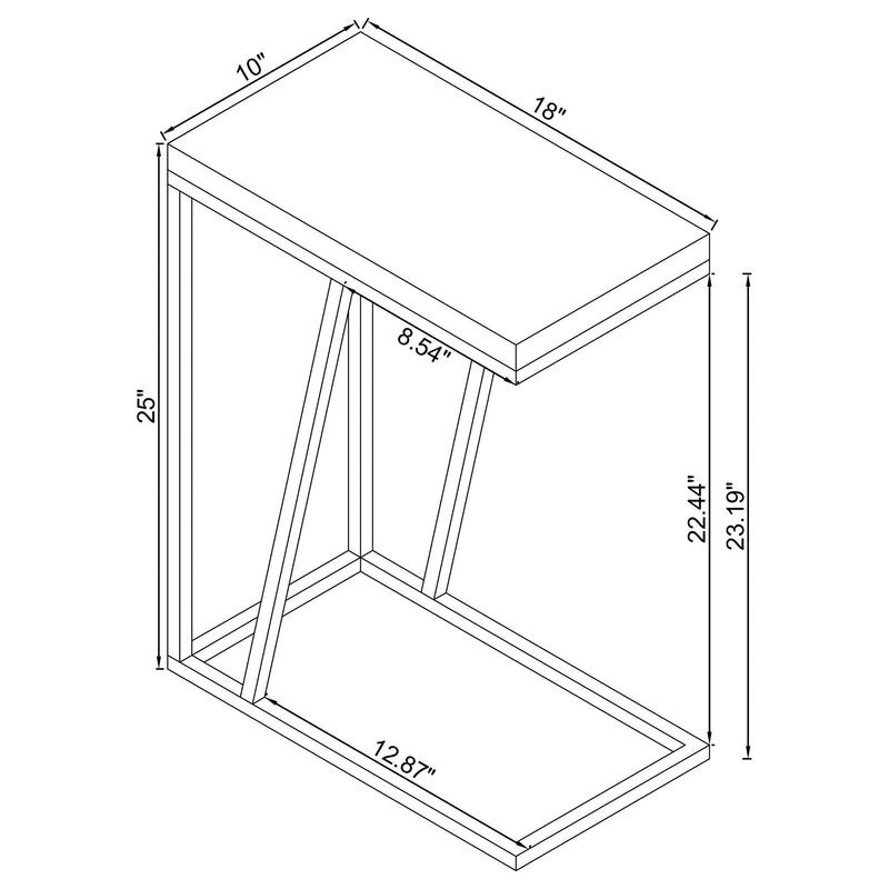Herringbone Accent Table
