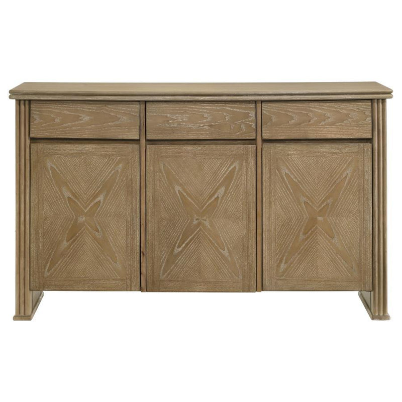 Adina - 2-Door Sideboard Server - Distressed Light Brown