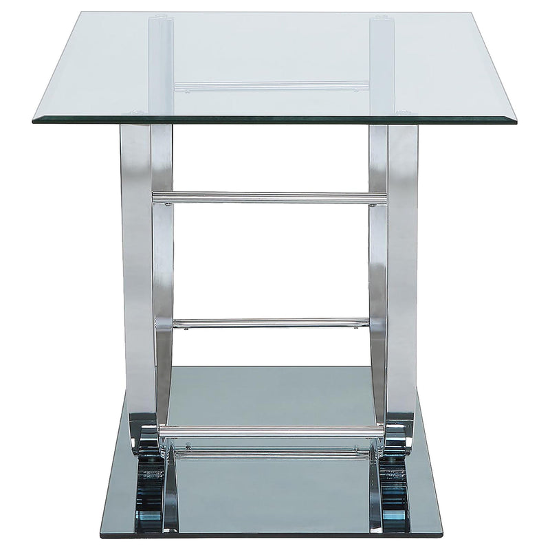 Garrett - 2 Piece Coffee Table Set - Chrome