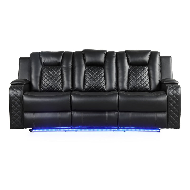 Benz - LED & Power Recliner With Adjustable Headrests And Ambient LED Lighting