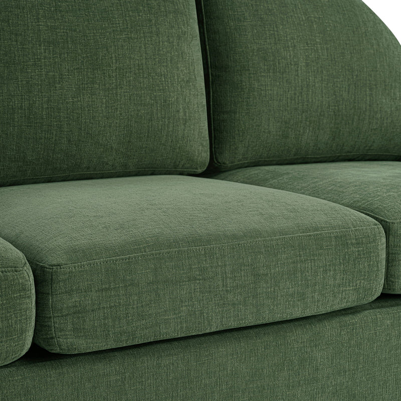 Modern 3 Seater Sofa With Curved Backrest