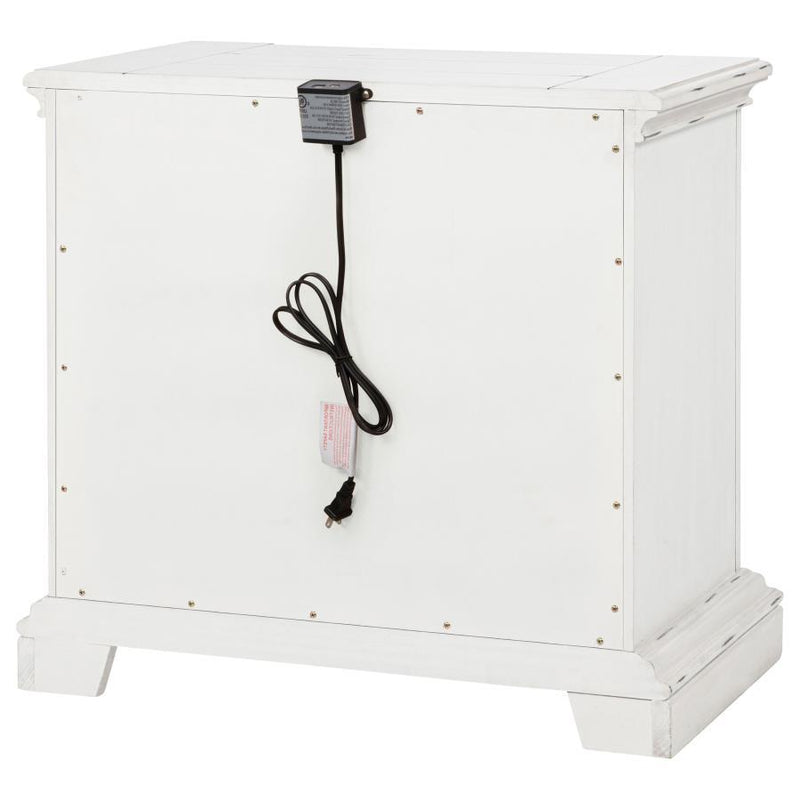 Mckinney - 2-Drawer Nightstand With Dual USB - Vintage White
