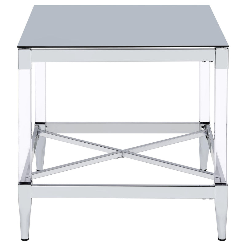 Lindley 3-piece Square Coffee and End Table Set Chrome