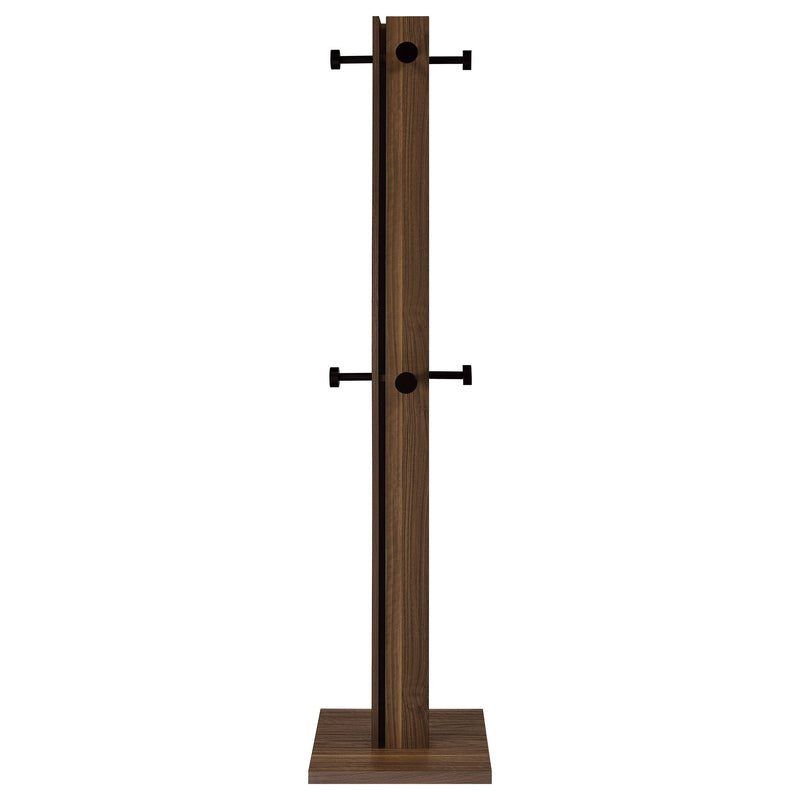 Rawlins - Coat Rack With 8 Hooks - Walnut
