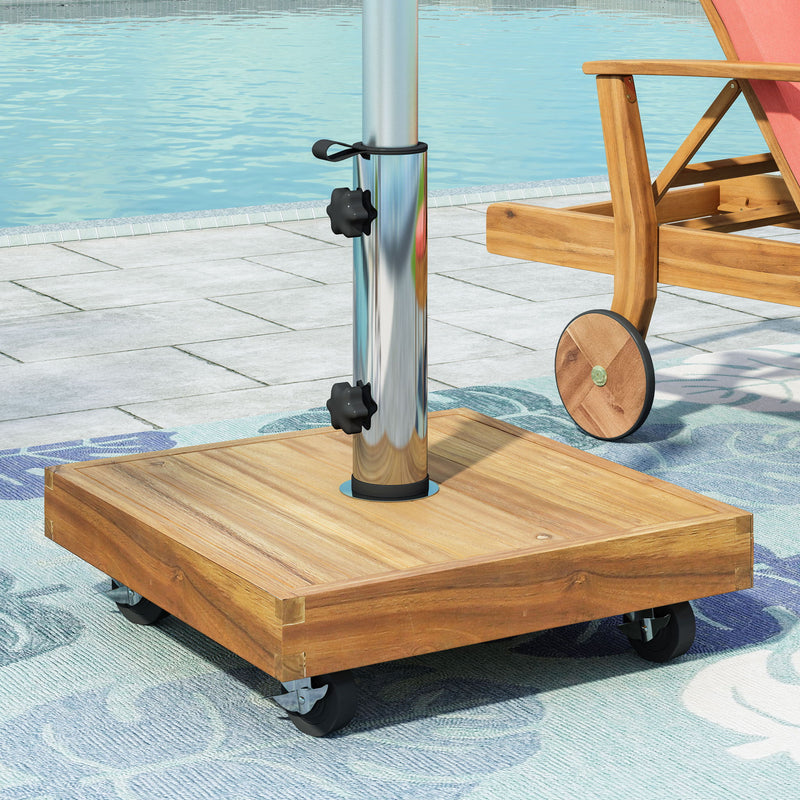 Ralph - Square Umbrella Base - Teak