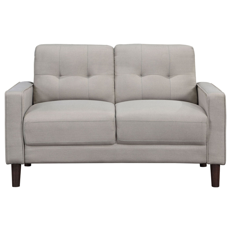 Harvey - Tufted Loveseat With Track Arm Design