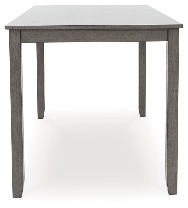 Caitbrook - Rect Drm Counter Table Set (Set of 7) - Gray