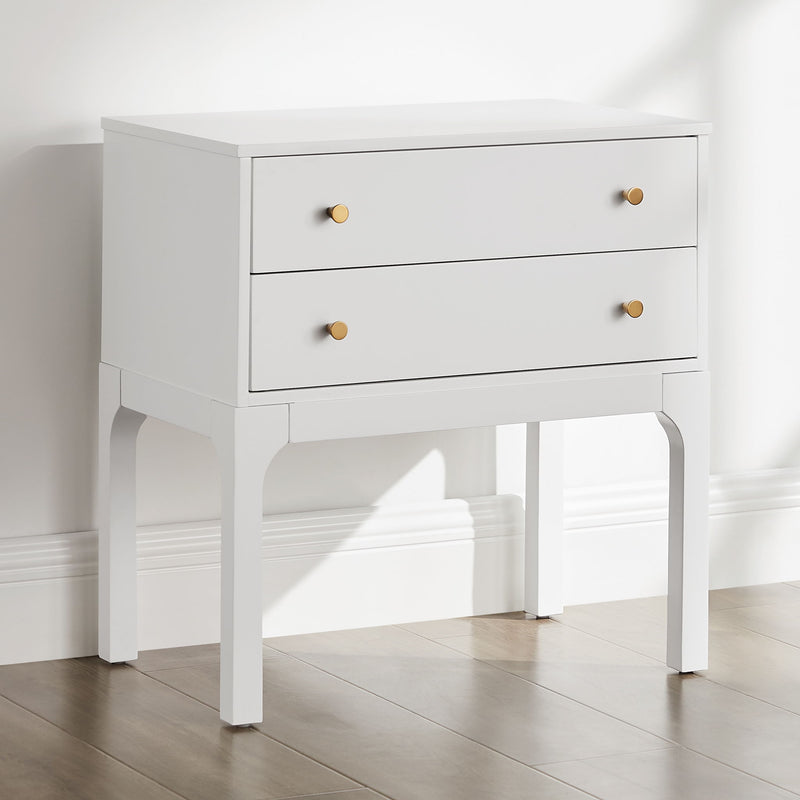 Alonso - 2 Drawer Nightstand - White
