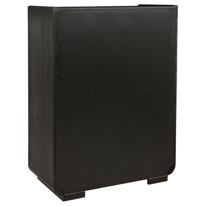Leandro 5-piece Queen Bedroom Set Burnished Black