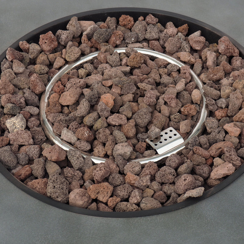 Round Iron Fire Pit With 40, 000 Btu
