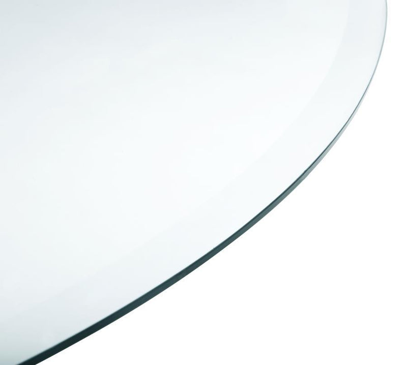 48" 6mm Round Clear Tempered Glass Top - Clear