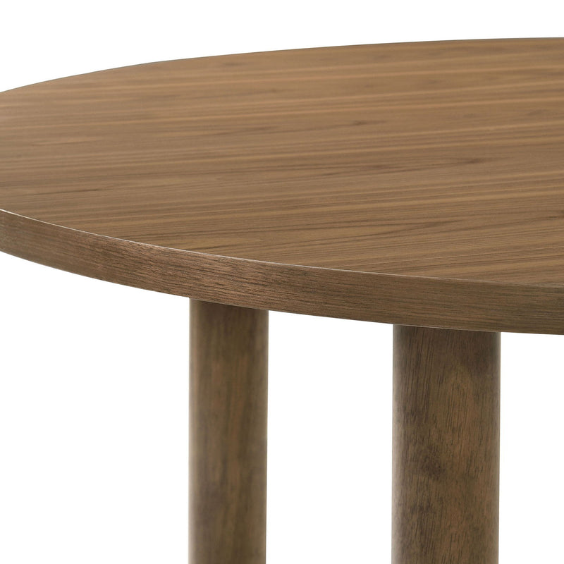 Graham - 5 Piece Round Dining Table Set - Walnut