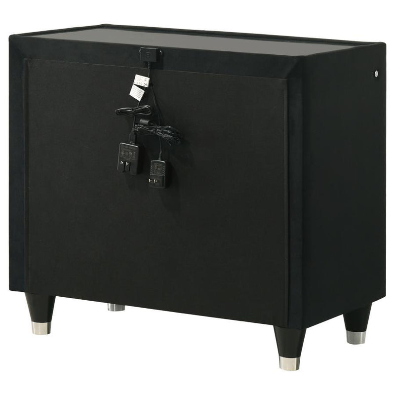 Lorient - 2-Drawer LED Nightstand With USB