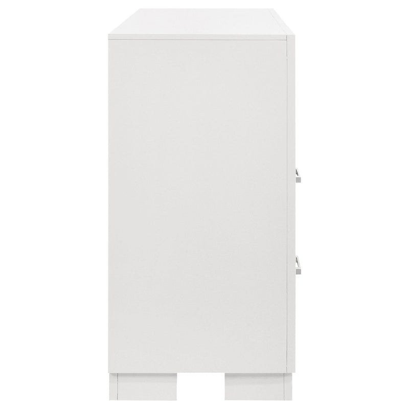 Jessica 6-drawer Dresser Snow White
