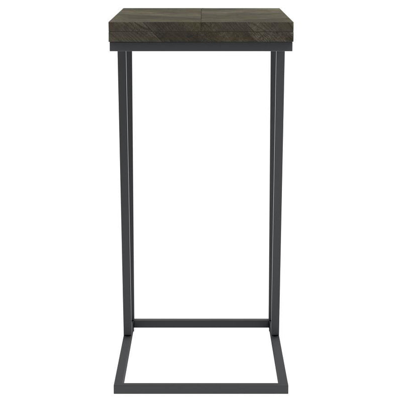 Carly - Expandable Engineered Wood C-Shaped Side Table