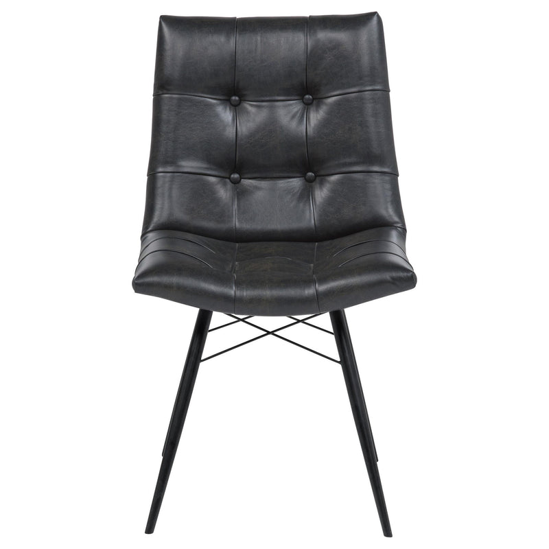 Aiken Upholstered Dining Side Chair Charcoal (Set of 4)