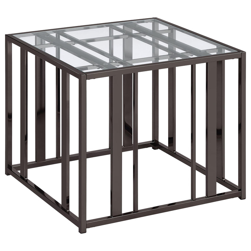 Adri 3-piece Coffee and End Table Set Black Nickel