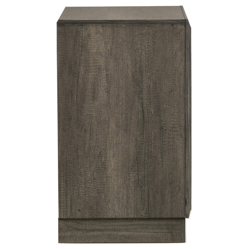 Janine 2-drawer Nightstand Bedside Table Grey