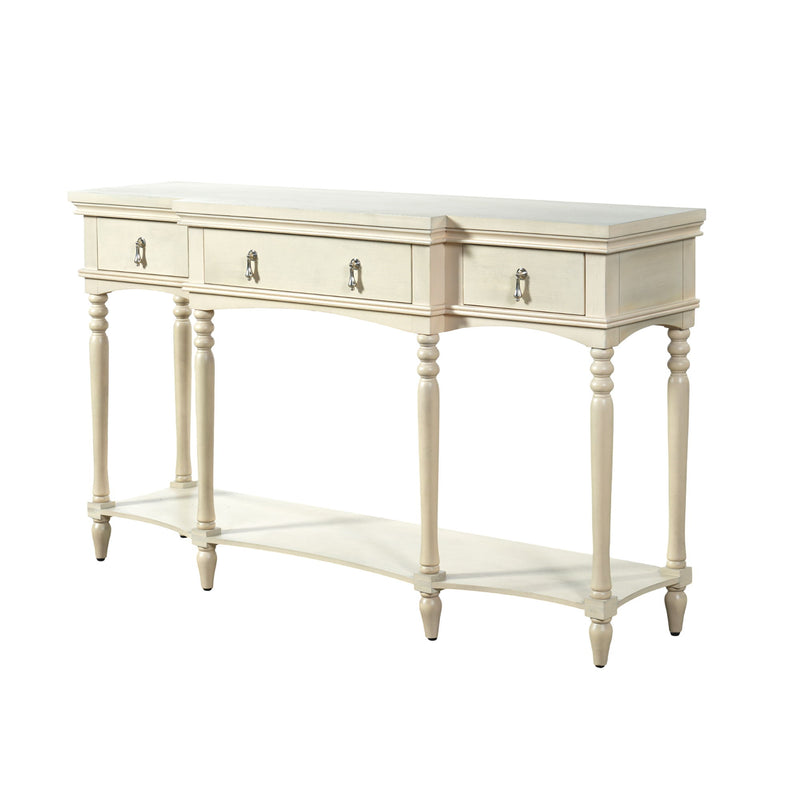 Retro Console Table With 3 Soft Close Drawers