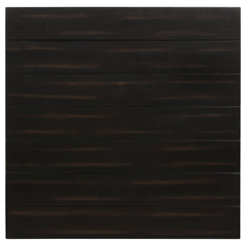 Sutter - 1 Drawer Square End Table - Dark Brown