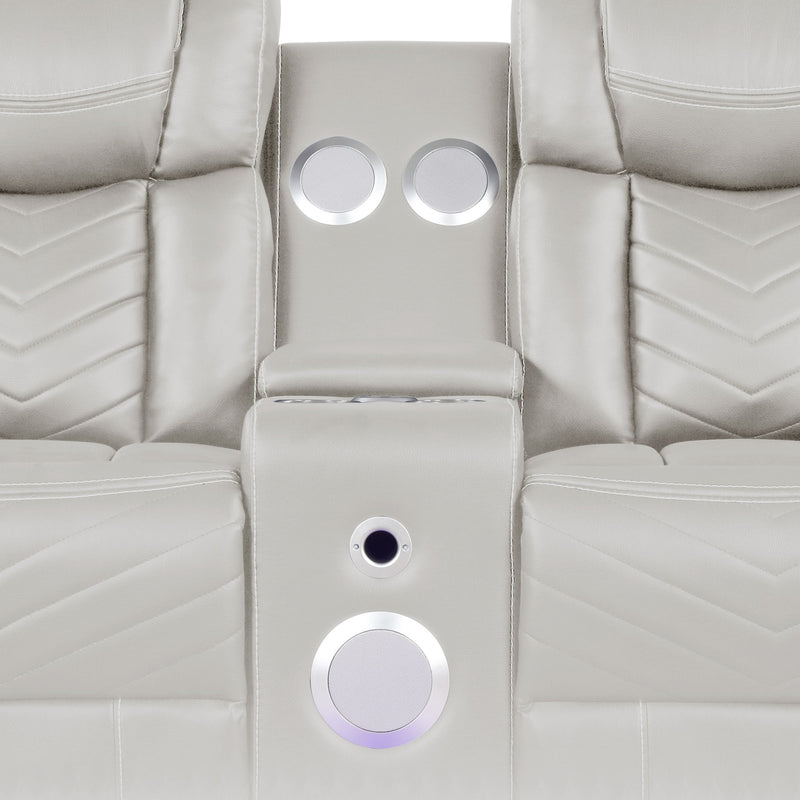 Challenger - LED Power Recliner Loveseat
