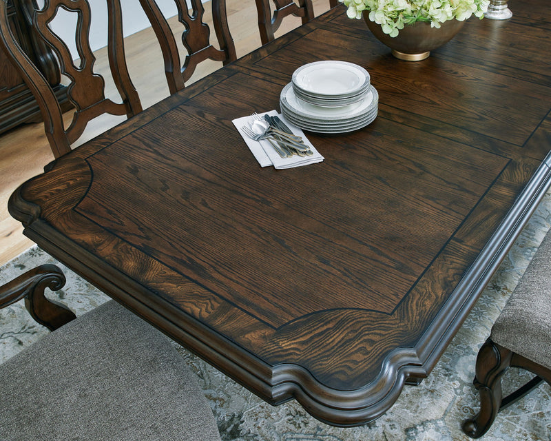 Maylee - Dining Extension Table - Dark Brown