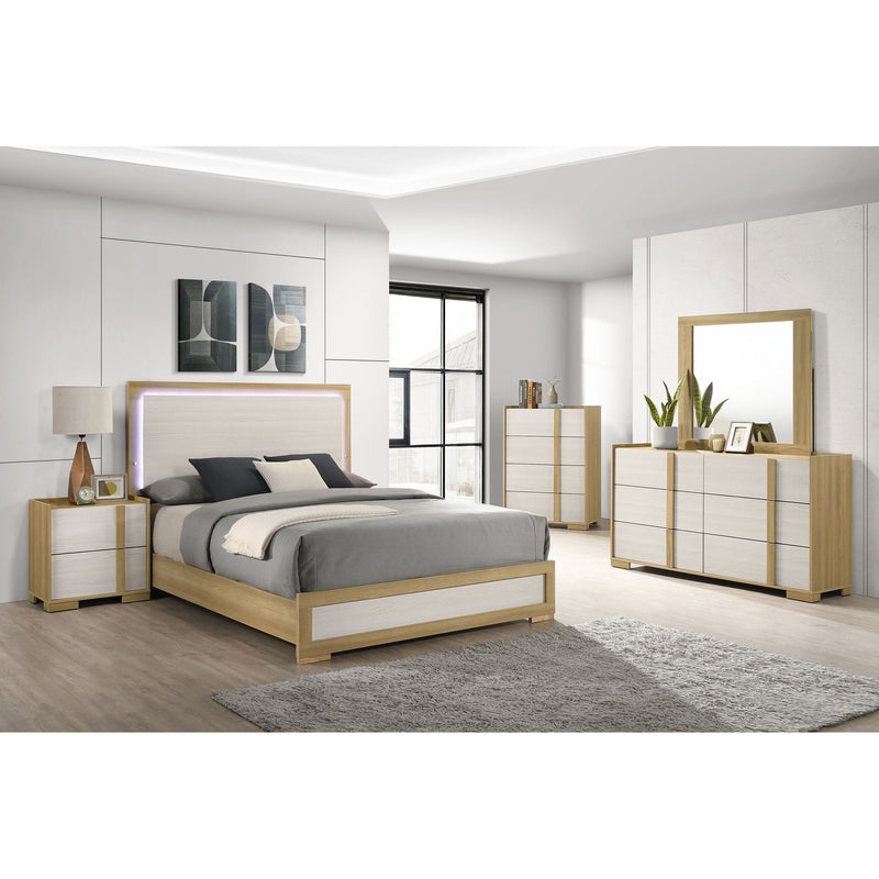 Lincoln - 6 Drawer Dresser - Natural / White
