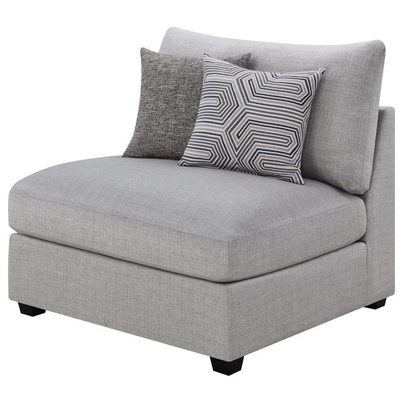 Cambria - Upholstered Armless Chair - Gray