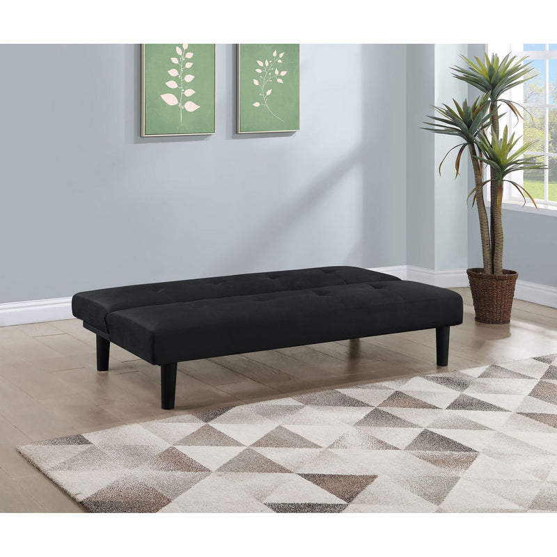 Boston - Tufted Convertible Sofa Bed Armless Design - Black