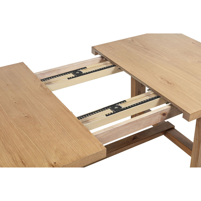 Extension Leaf Dining Table With Removable Leaf - Natural
