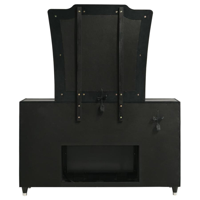 Lorient - 8-Drawer LED Bedroom Flame Box Dresser