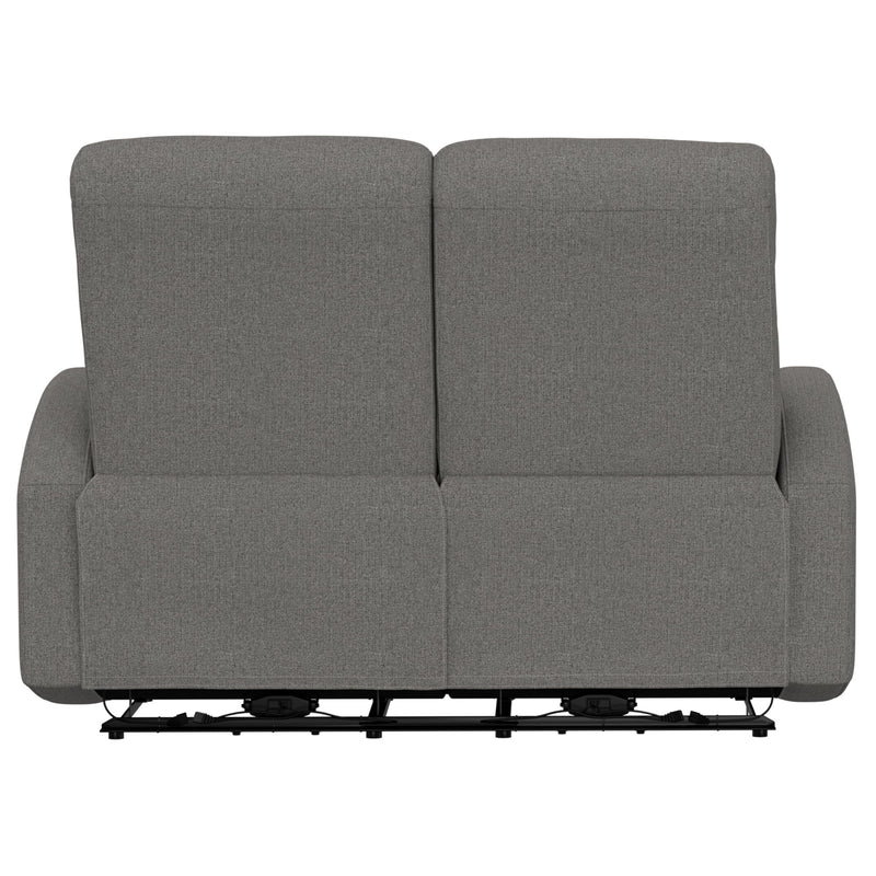 Manual Reclining Loveseat With Dual Seating Support For Living Room