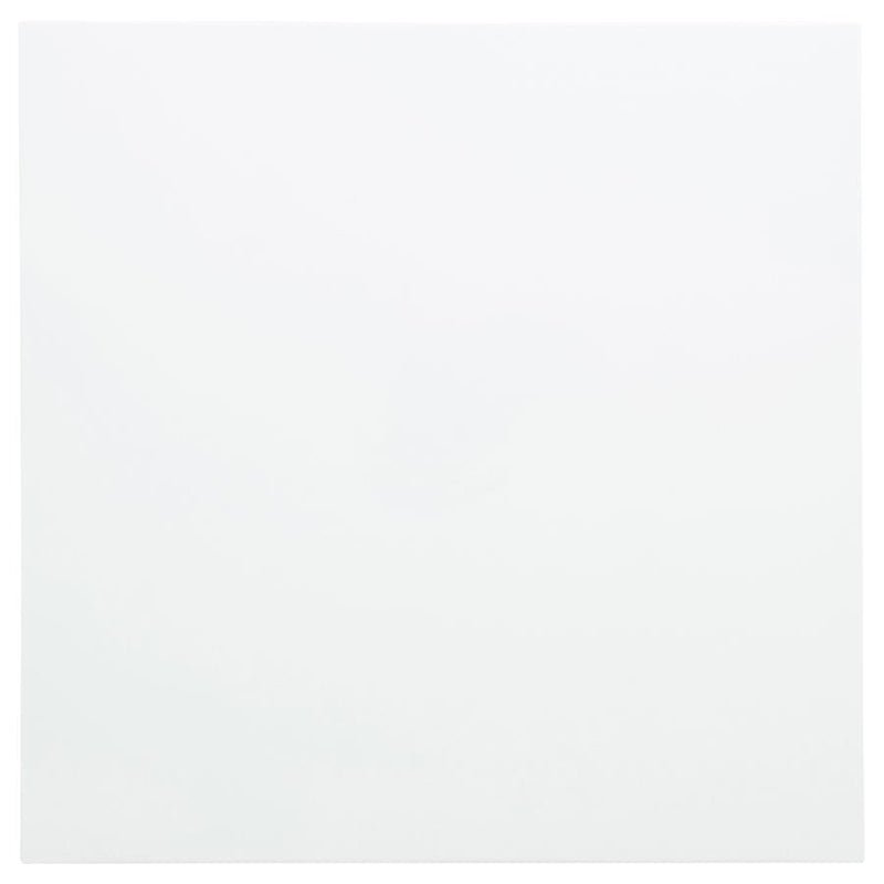 Skyview - Square Pine Wood Side End Table With Shelf - White