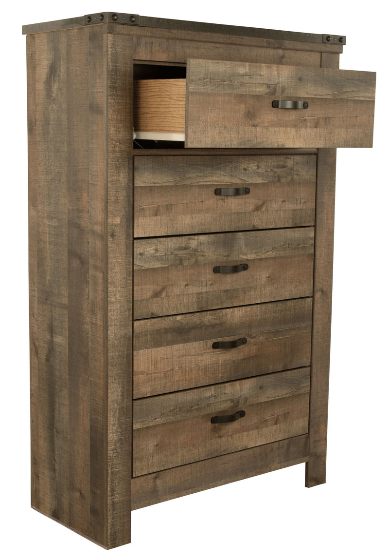 Trinell - Five Drawer Chest - Brown