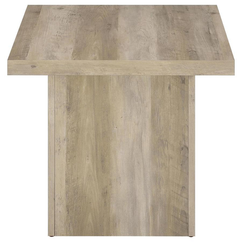 Devar - Square Coffee End Table Set - Distressed Pine