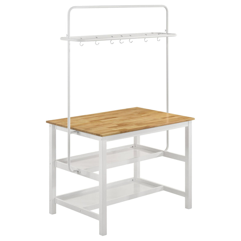 Edgeworth 3-piece Kitchen Island Counter Table Set White