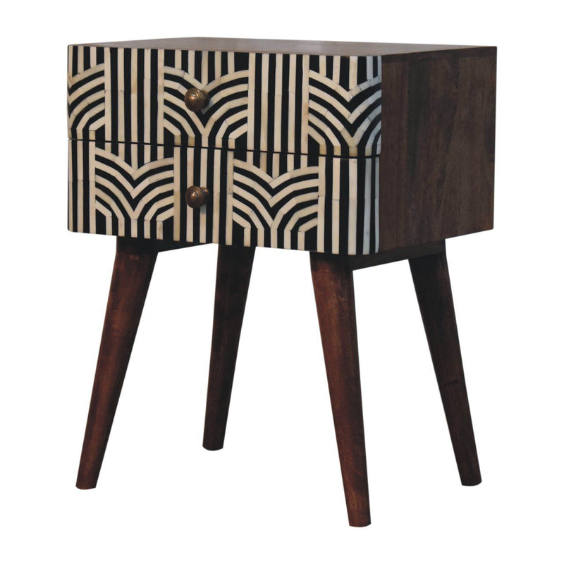 Edessa Bone Inlay Bedside