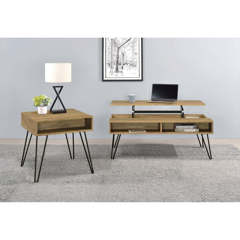 Amara - Lift Top Coffee Table With Hidden Storage - Oak