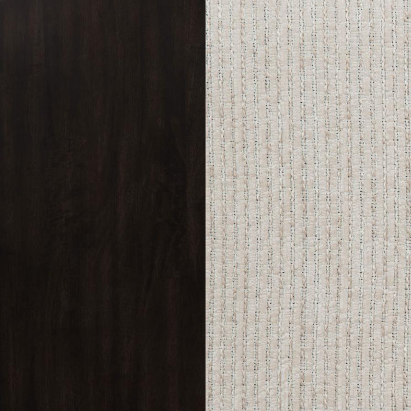 Catley - 5 Piece Round Drop Leaf Dining Table Set - Dark Coffee