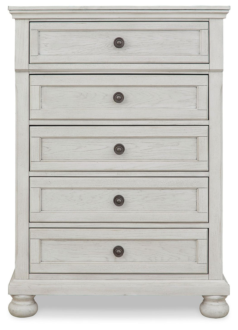 Robbinsdale - Five Drawer Chest - Youth - Antique White