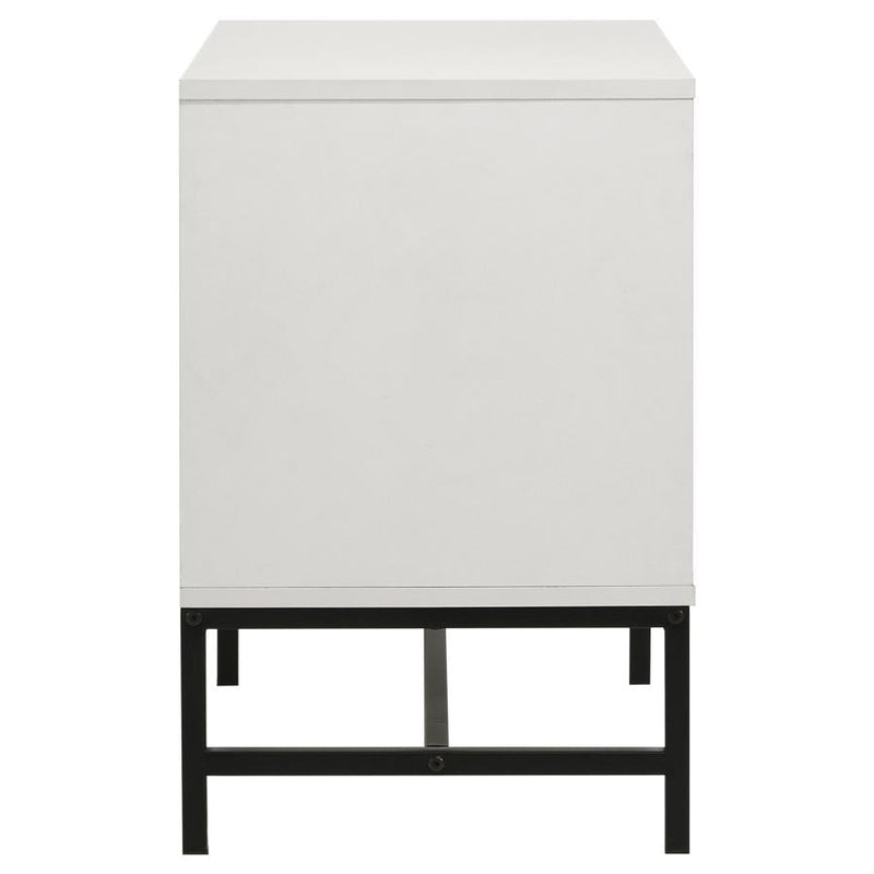 Sonora - 2-Drawer Nightstand Bedside Table - White