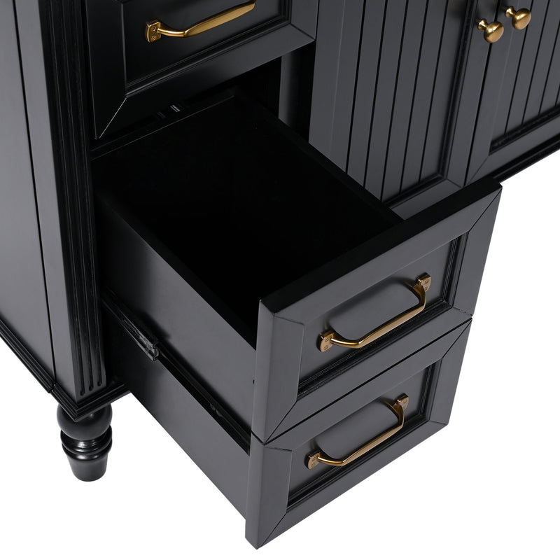 Bathroom Vanity With Sink, Freestanding Cabinet & Drawers