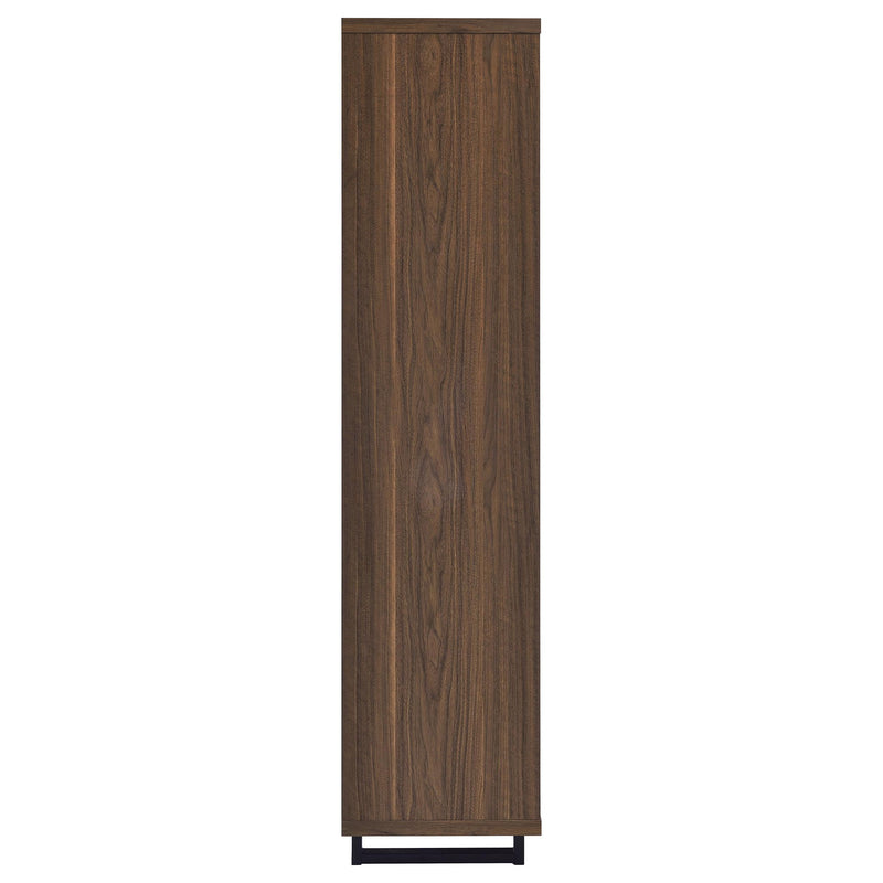 Rodger - 3 Shelf Cabinet Bookcase - Walnut