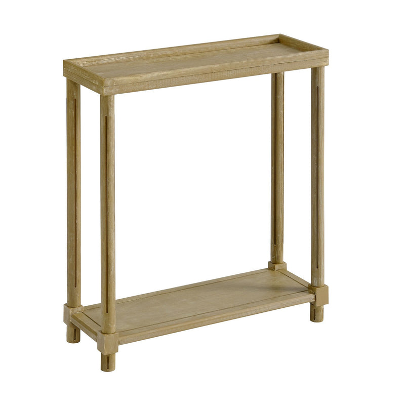 Narrow Side End Tables With Shelf (Set of 2)