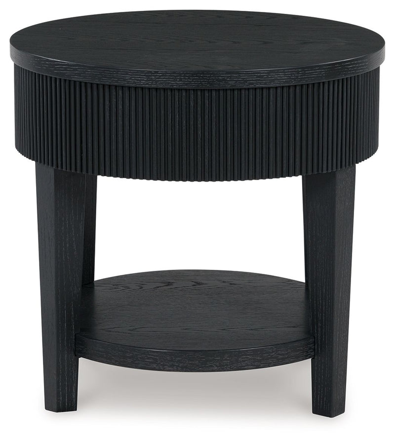 Marstream - Round End Table - Black