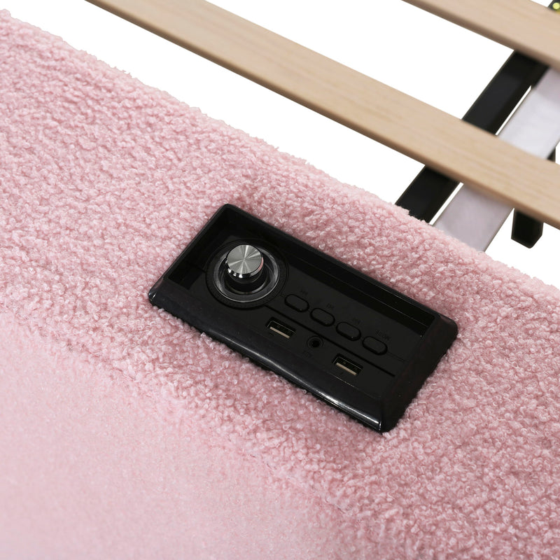 Upholstered Daybed With Storage Armrests, Trundle And Latest Integrated tooth Audio System