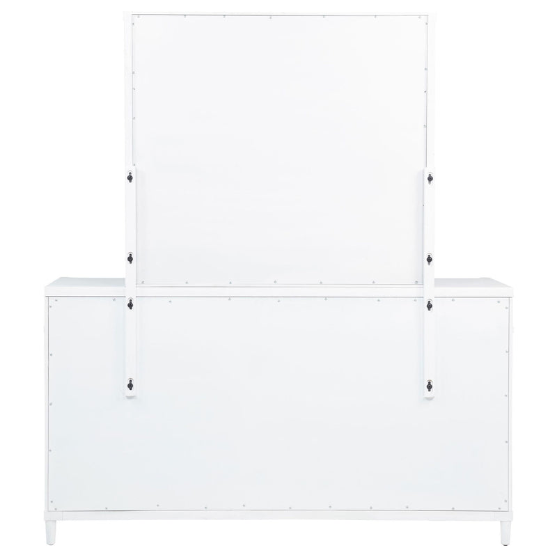 Gracemont 8-drawer Bedroom Dresser with Mirror White