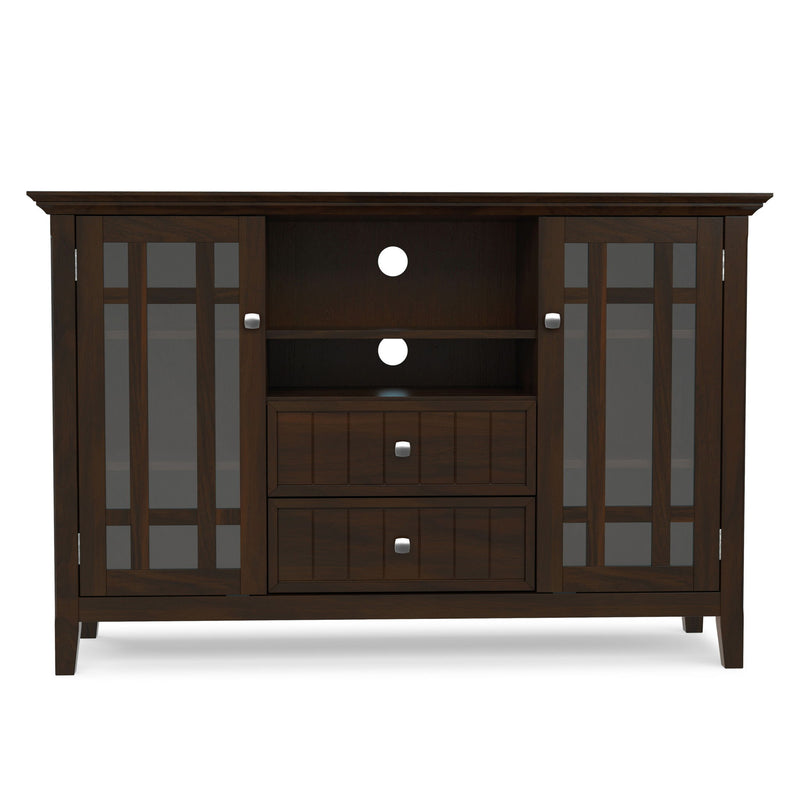 Bedford - Tall TV Media Stand - Dark Tobacco Brown